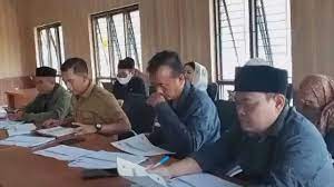 Komisi IV DPRD Kabupaten Sukabumi rapat kerja dengan mitra kerja OPD bahas LKPJ Bupati tahun anggaran 2022. (Sumber : Istimewa)