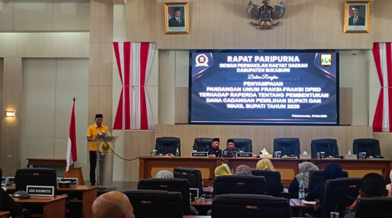 Seluruh Fraksi DPRD Sukabumi Sepakat Dukung Pembentukan Dana Cadangan Pilkada 2029