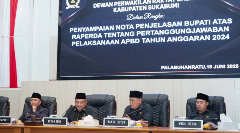 Paripurna ke-21 DPRD Sukabumi Bahas Pertanggungjawaban APBD 2024, Kabupaten Raih WTP ke-11 Kali