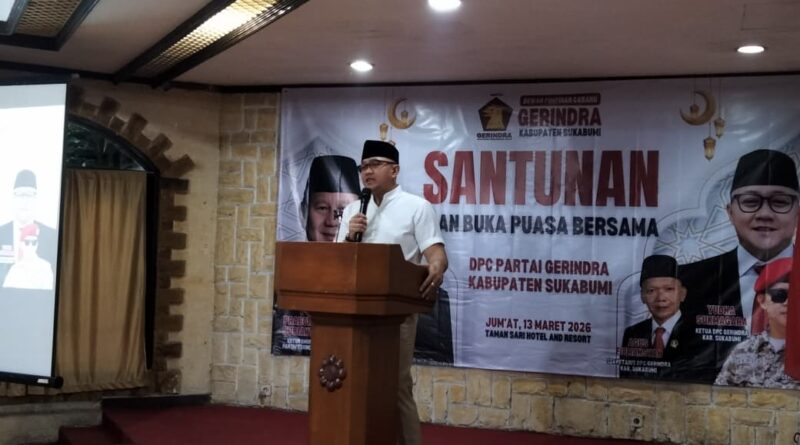 Wakil Ketua DPRD Yudha Sukmagara Pimpin Konsolidasi Gerindra Sukabumi Lewat Santunan dan Buka Bersama