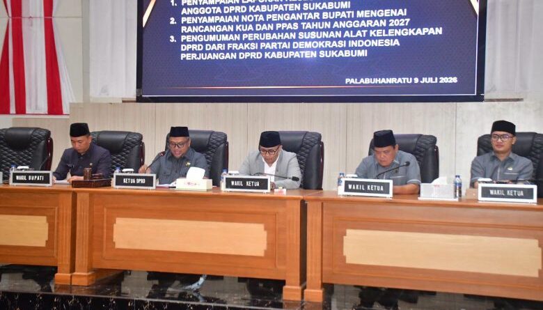 DPRD Kabupaten Sukabumi Gelar Rapat Paripurna Bahas Hasil Reses dan KUA-PPAS Tahun Anggaran 2027