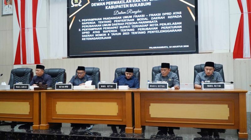 DPRD Sukabumi Bahas Penyertaan Modal Pesona Pariwisata dan Perubahan Perda Ketenagakerjaan