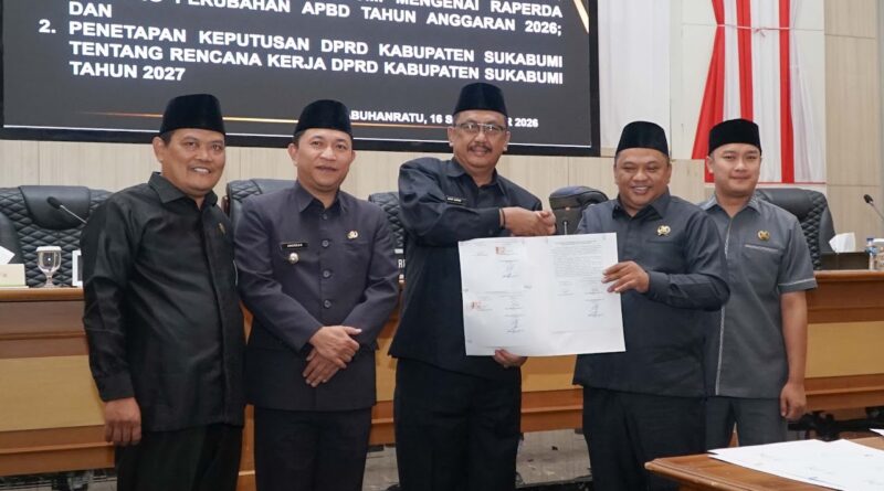 DPRD dan Pemkab Sukabumi Sepakati Perubahan APBD 2026, Tambahan Rp89 Miliar untuk Program Prioritas